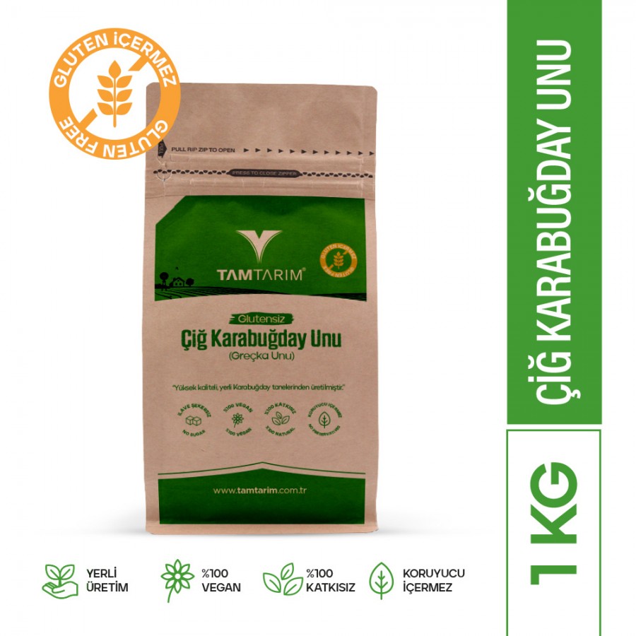 Glutensiz Çiğ Karabuğday Unu 1 Kg