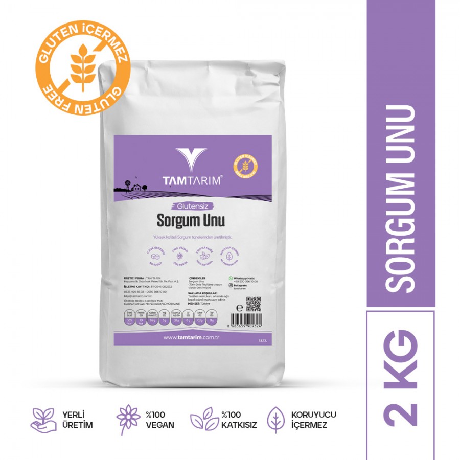 Glutensiz Sorgum Unu 2 Kg